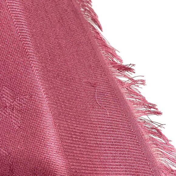 LOUIS VUITTON Shawl Monogram Purple -Scarf Silk Wool 463-081525 - Picture 7 of 8